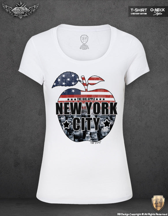 New York Women's T-shirt The BIG APPLE NYC Tank Top WD69