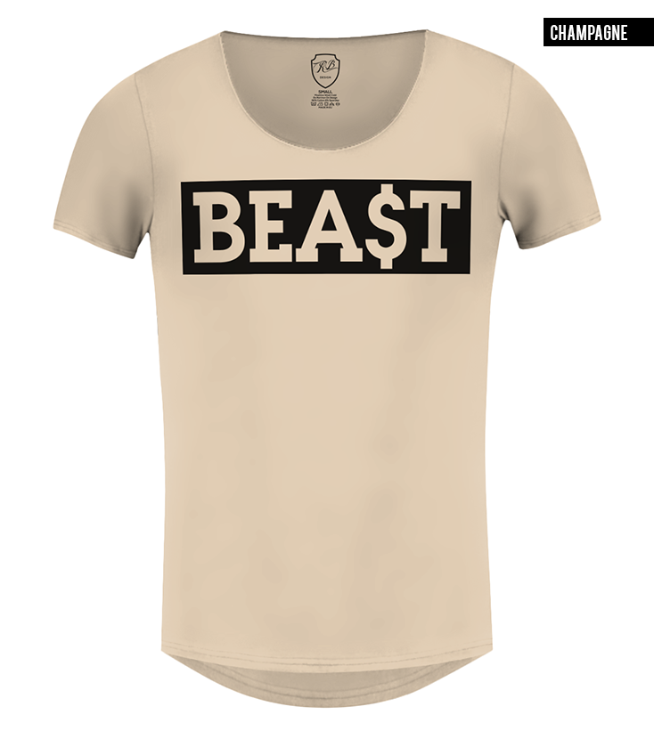 mens beige t-shirt fashion top