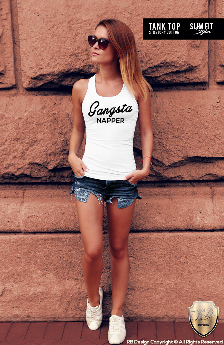 ladies tank top gangsta girls