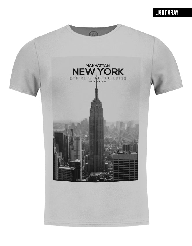 Men's T-shirt New York Manhattan Fifth Avenue Graphic Tee   Color Opti 