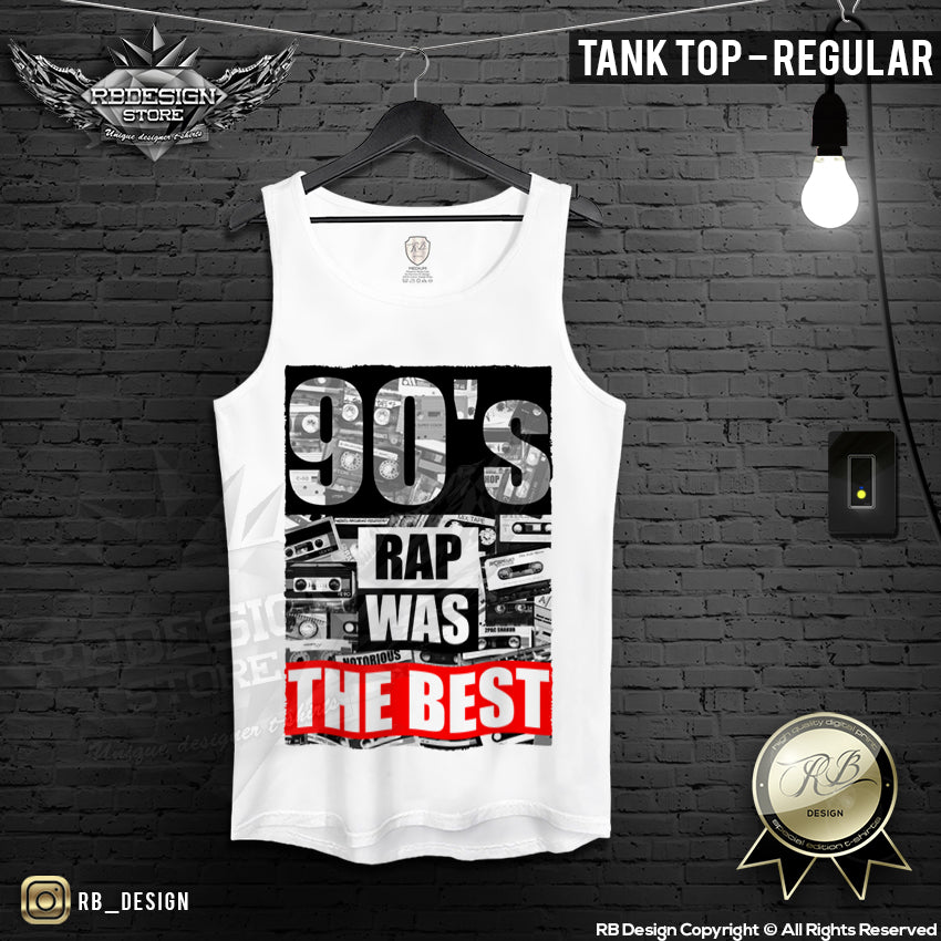 Mens T-shirt 90's Rap Was THE BEST Tapes Summer Festival Tank Top MD28 ...