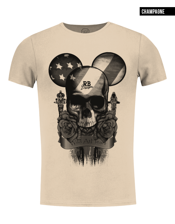 Mickey mouse skull t shirt online