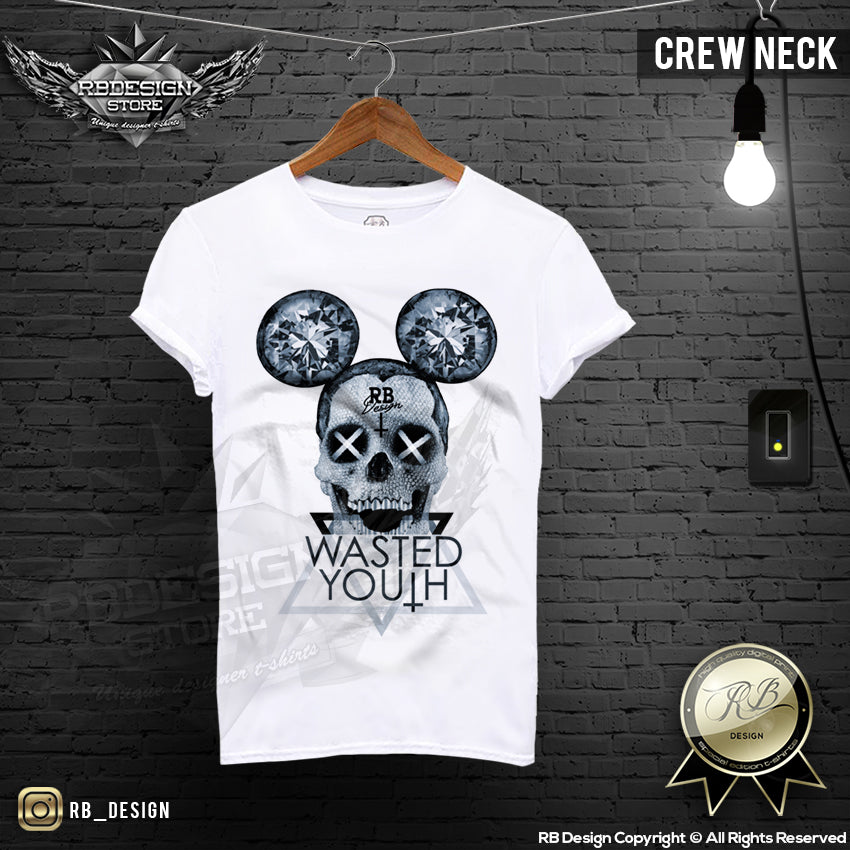 rb design mickey skull tee shirts