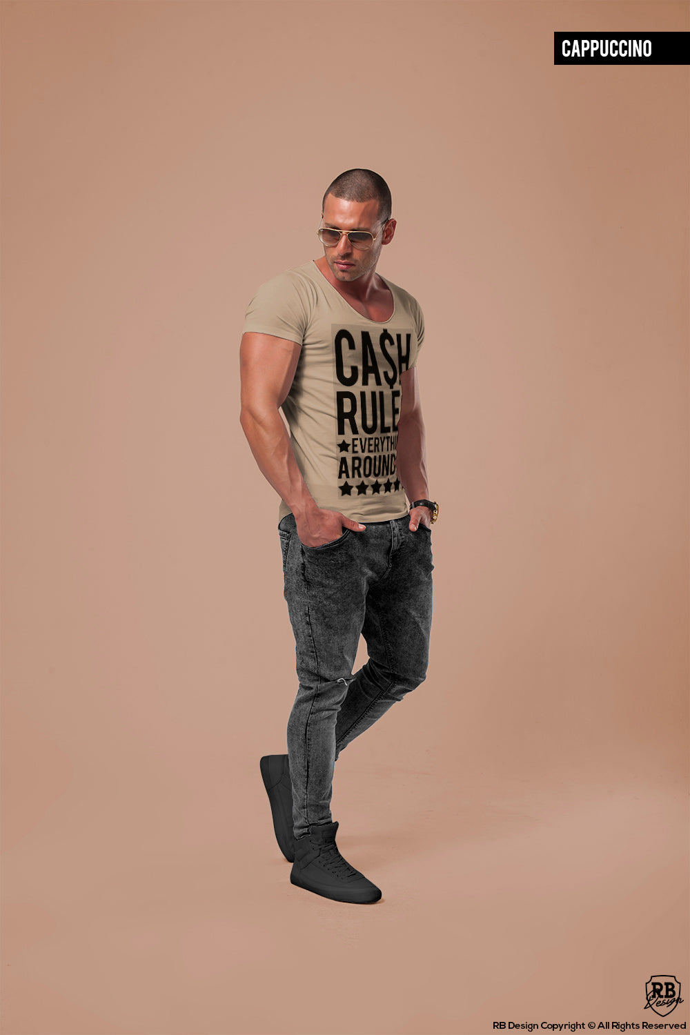 Men's T-shirt "Millionaire" Funny Slogan Tee Shirt / Color Option / MD562