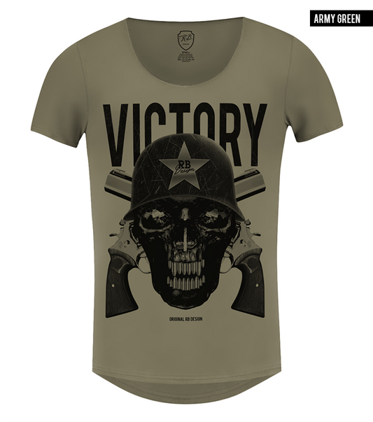 rb design brand khaki skull t-shirt