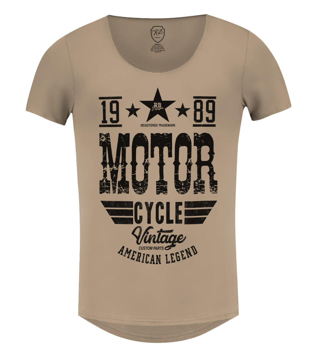 T-shirt Style Américain pour homme Vintage motor
