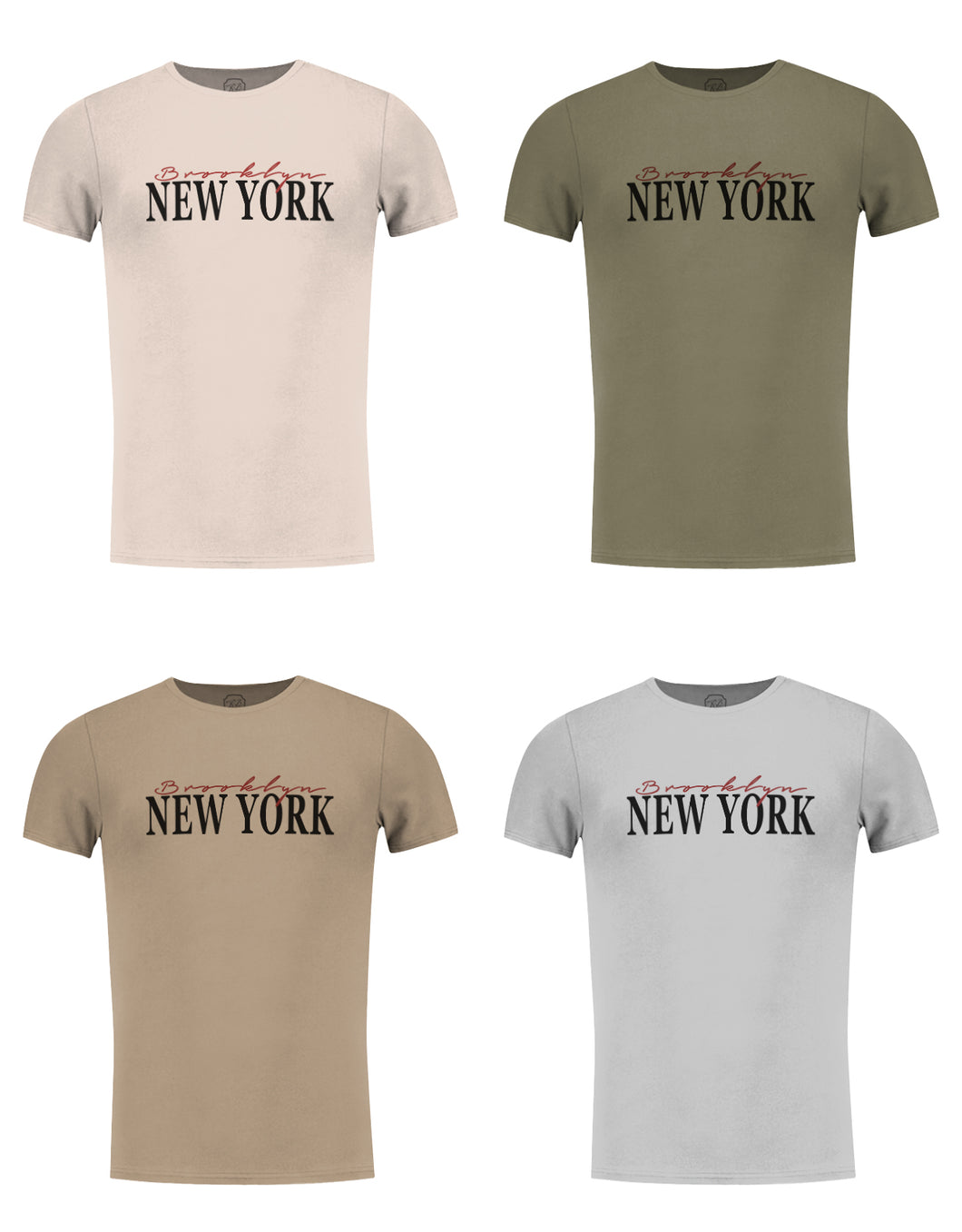 Mens New York City T-Shirt - Khaki