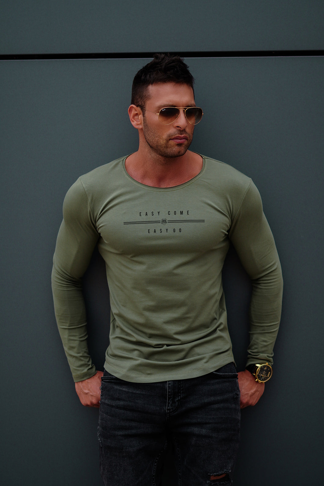 Men's Long Sleeve T-shirts / Slim Clothing / Casual Tees – RB Design Store