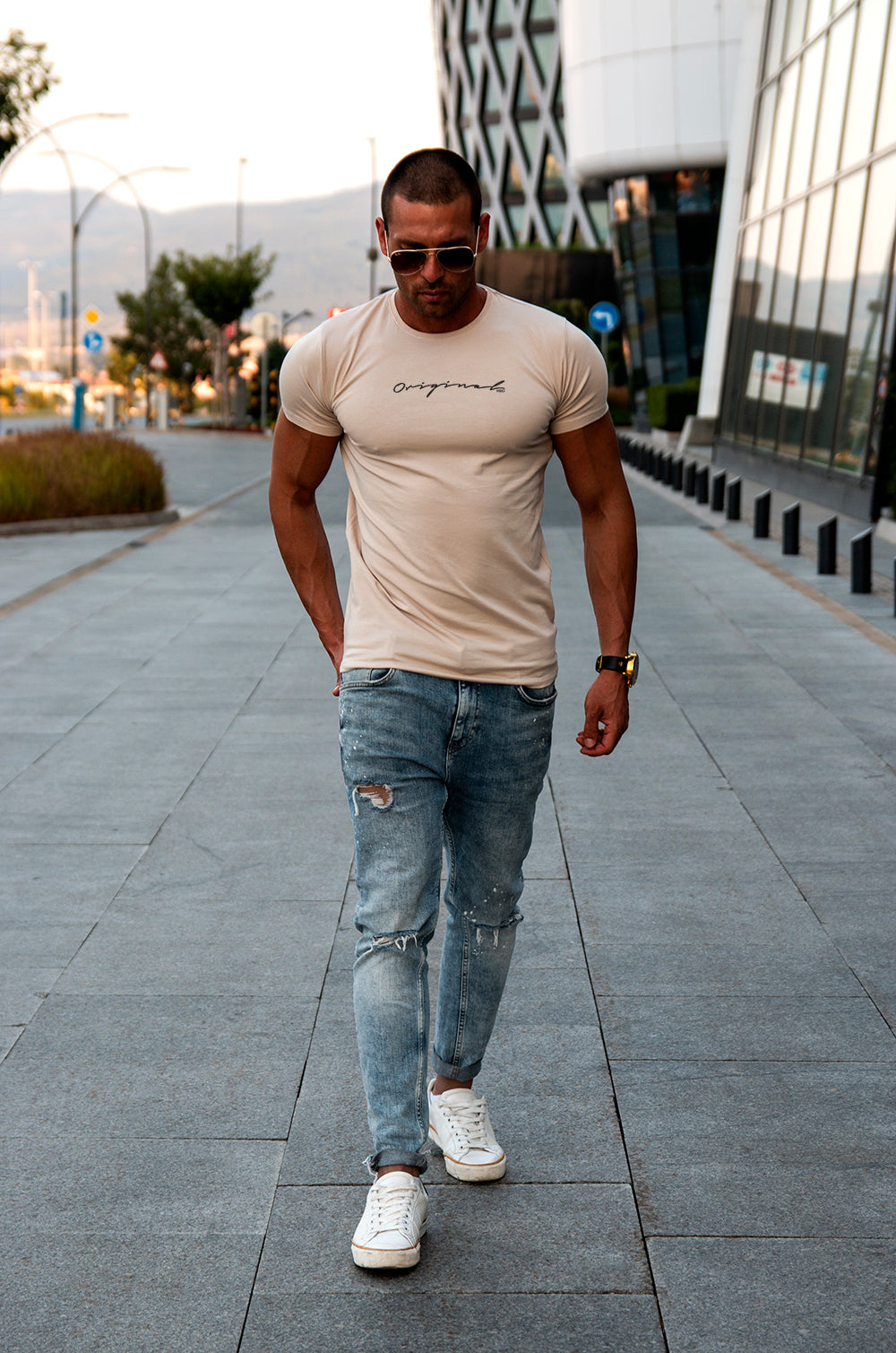 Mens designer crew sales neck t shirts