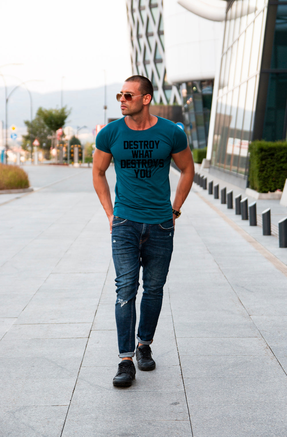 Men's T-shirt "Destroy What Destroys You" MD980