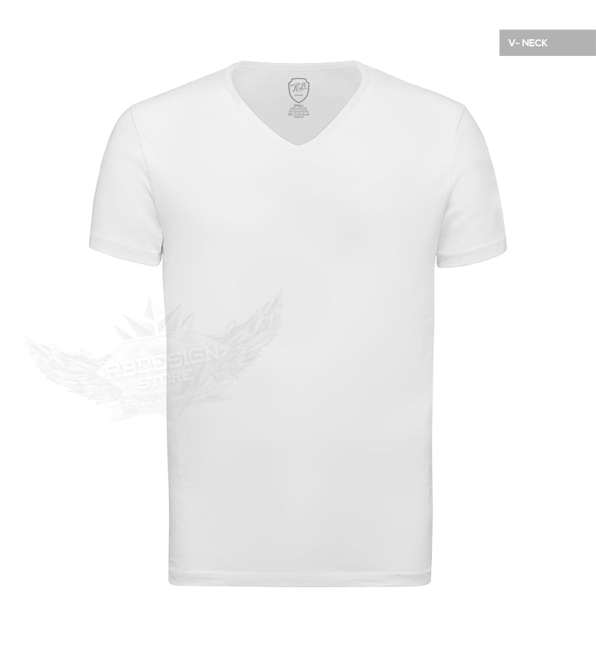 Men's Plain White V-Neck T-shirt HIGH QUALITY slim fit tees online